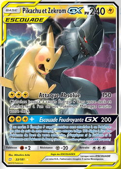 Pikachu et Zekrom-GX