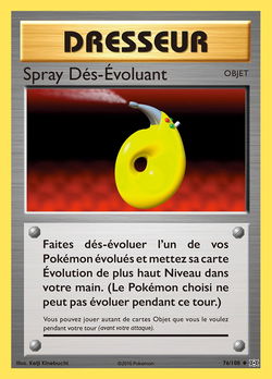 Spray Dés-évoluant