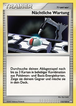 Nächtliche Wartung