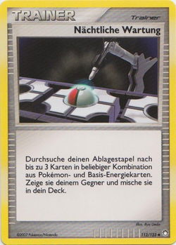 Nächtliche Wartung