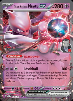 Team Rockets Mewtu ex