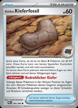 Antikes Kieferfossil