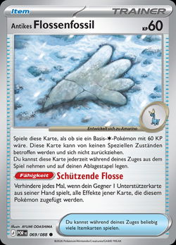 Antikes Flossenfossil