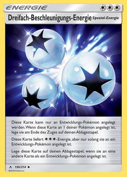 Dreifach-Beschleunigungs-Energie
